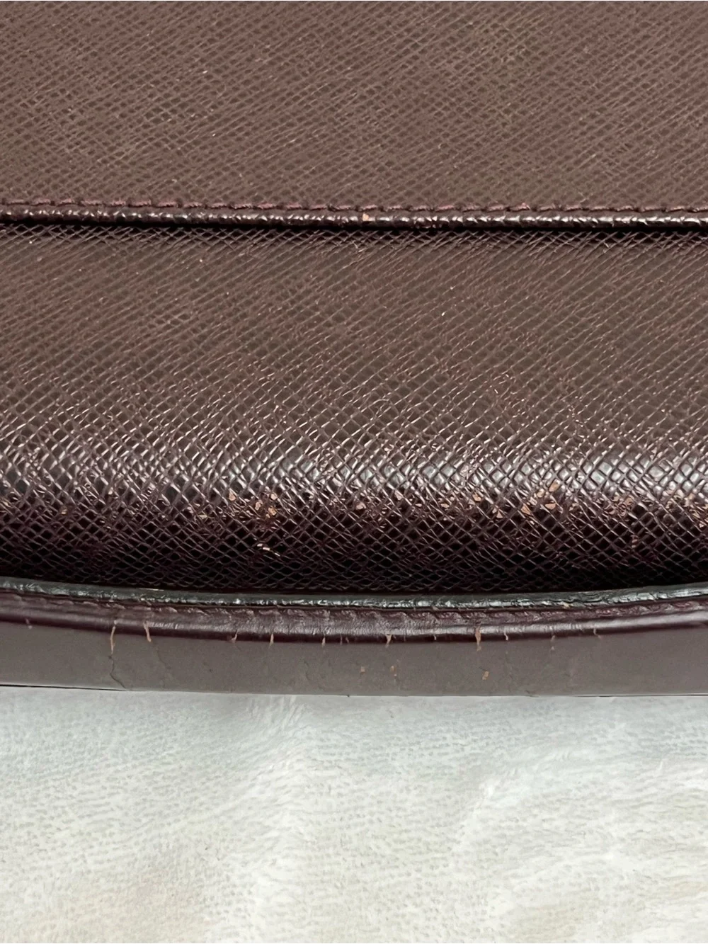 AUTH LOUIS VUITTON SERVIETTE KOURAD TAIGA BRIEFCASE